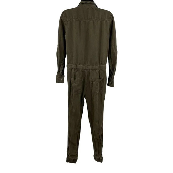Ann Taylor Loft Women's‎ Linen Blend Long Sleeve Elastic Waist Jumpsuit Size XS - Picture 2 of 16